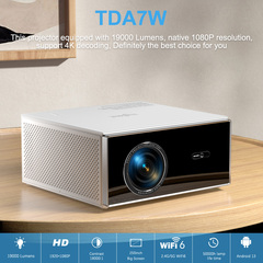 TDA7W 2K 4K Full HD 1080P Android WiFi Home Theater Projector Outdoor Video Movie Meeting Beamer