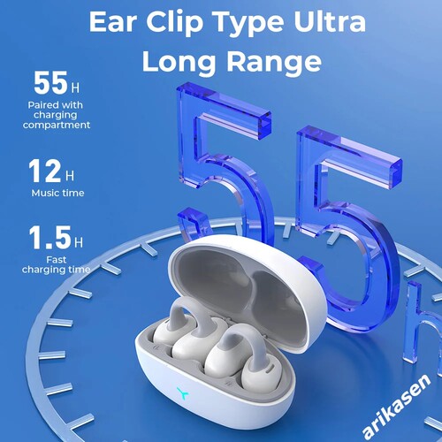 Headphones Wireless Earbuds Bluetooth 5.3 Clip Earbuds