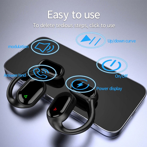 Bone Conduction Bluetooth-compatible Business Earphones Ster