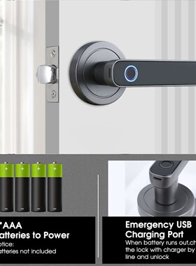 Fingerprint Door Lock 2 Unlocked Ways Key Unlocking for Home