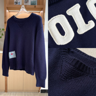 刺绣字母针织衫 温柔风软乎乎 女装 上衣 00808 春秋新款 原