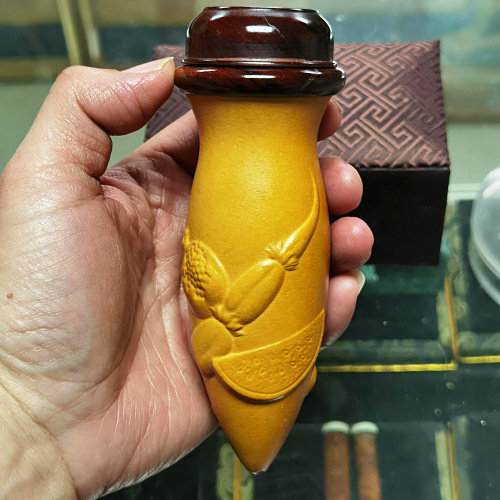 丰一阁精品津门名家本落花模果蔬花卉纹柳叶油瓶蛉虫葫芦鸣虫用具