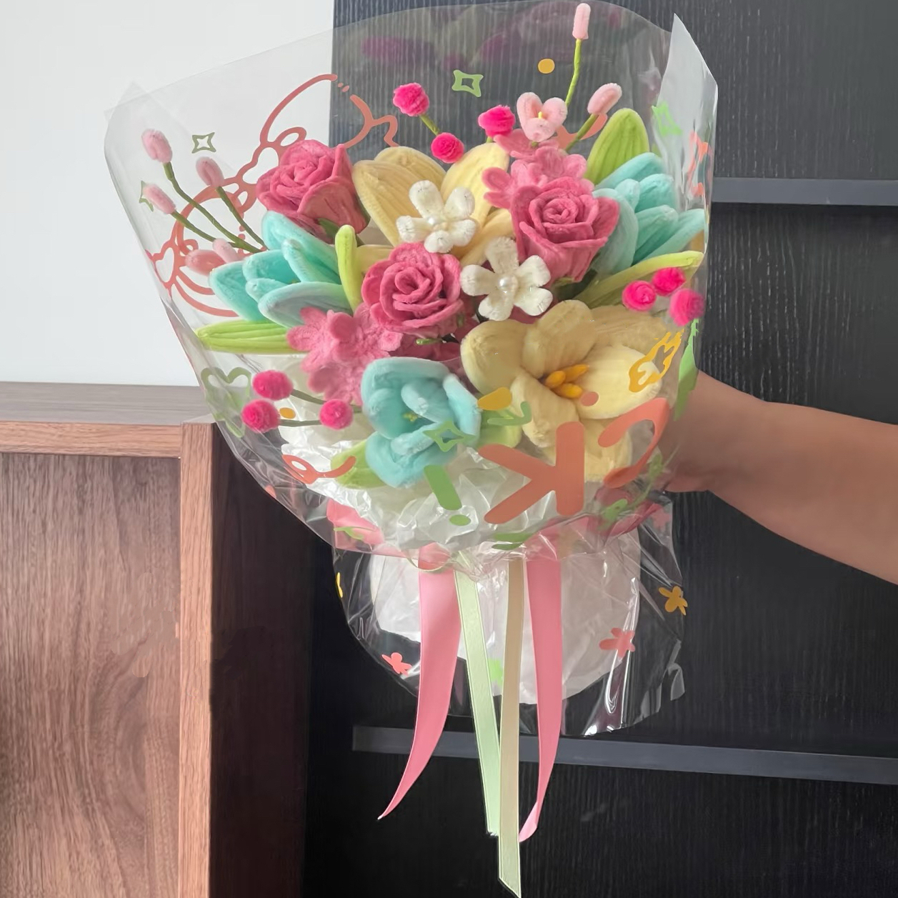 扭扭棒花束手工DIY材料包