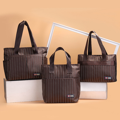新款条纹套装防水逛街日常手提包