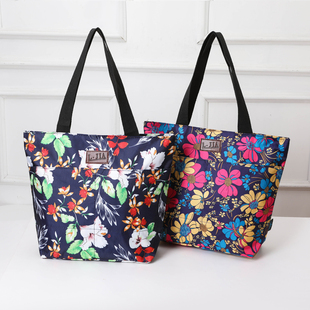 时尚加厚手提包牛津布单肩包休闲手拎袋防水妈咪包潮流上班小布包