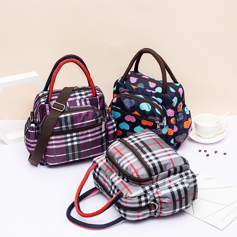 帆布斜挎包送妈妈婆婆买菜小布包