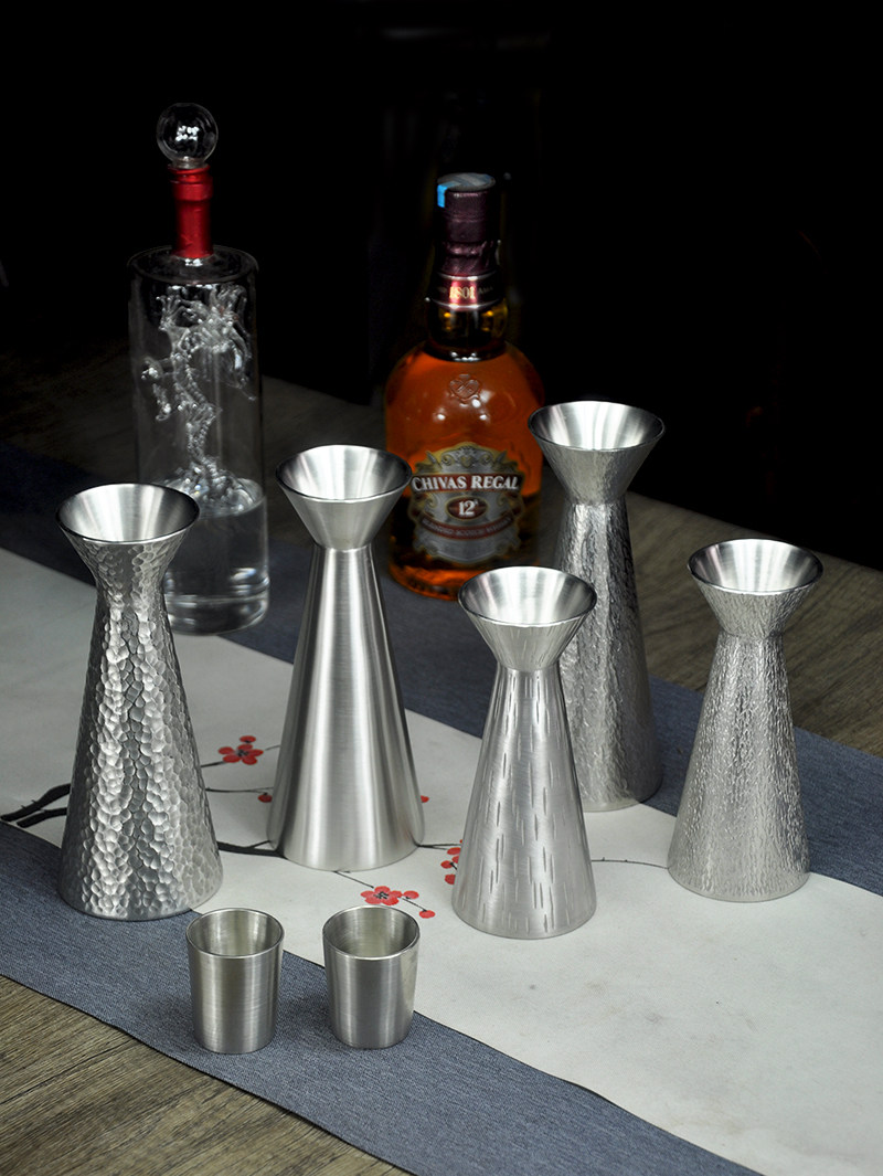 传统手艺匠人手作纯锡999经典温酒壶烫酒壶传统锡酒壶分酒器锡壶