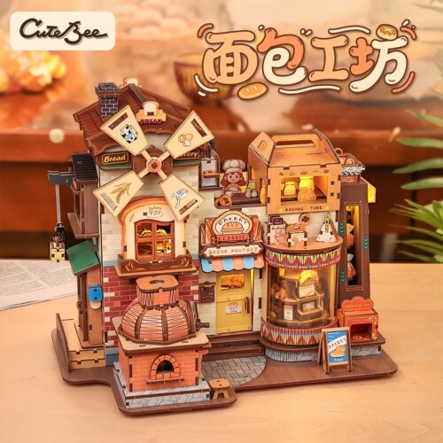 CuteBee面包工坊音乐盒创意礼物