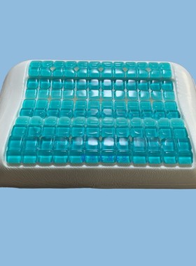 幕斯technogel枕王加厚方块凝胶枕头护颈椎修复冰凉感记忆枕头