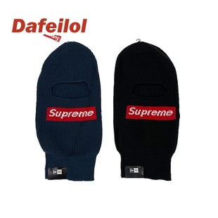 现货 Supreme 21FW New Era Box Logo Balaclava 毛线面具面罩