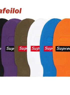 现货 Supreme 22FW New Era Box Logo Balaclava 滑雪面罩 面具