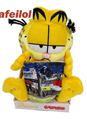 现货 Palace 21FW GARFIELD TOY ORANGE 加菲猫联名玩偶 潮流公仔
