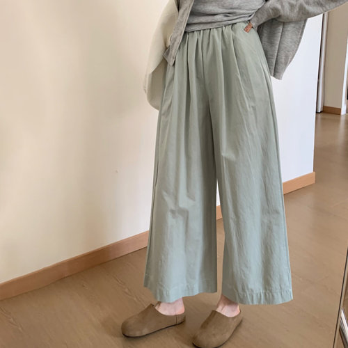 宽松显瘦垂感直筒裤阔腿裤子