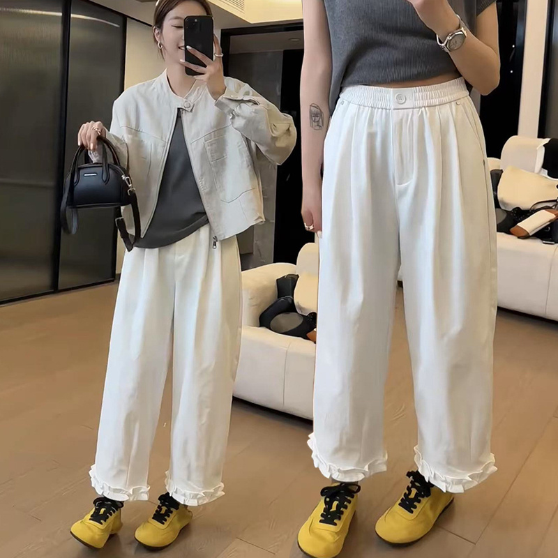 宽松直筒休闲洋气显瘦九分裤