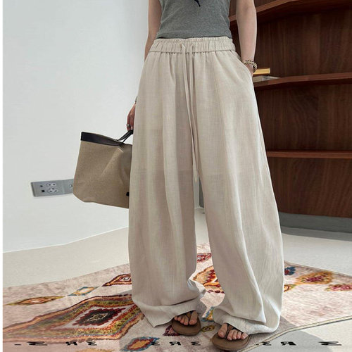 百搭宽松垂感休闲裤弯刀裤