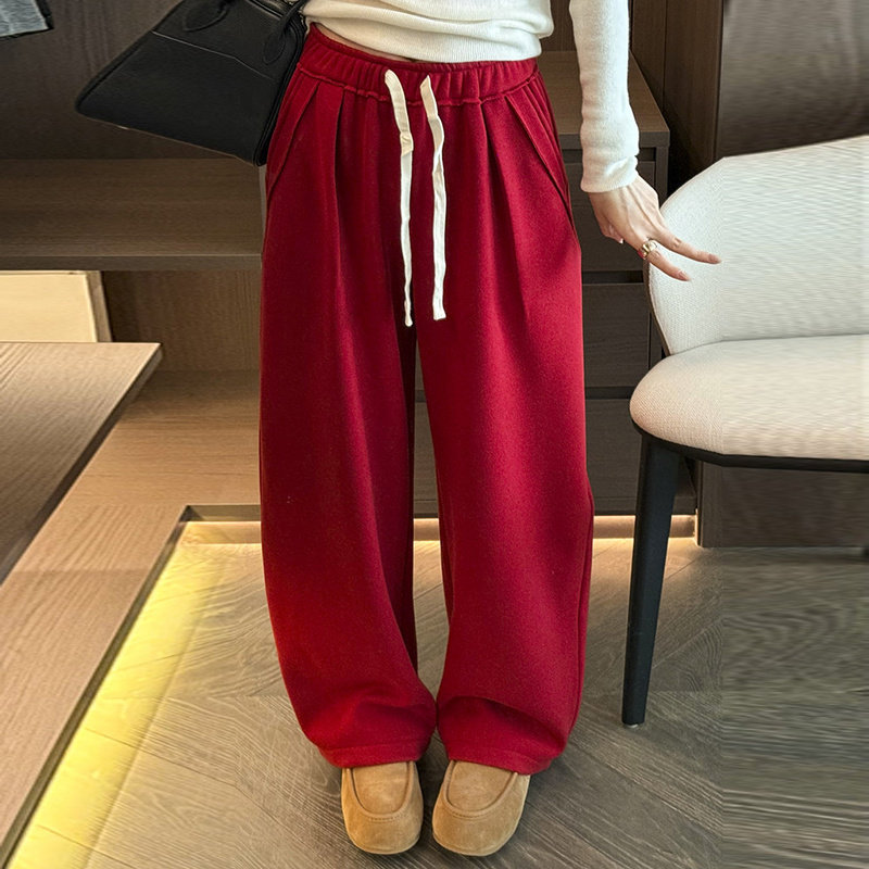 松弛感洋气减龄休闲裤弯刀裤