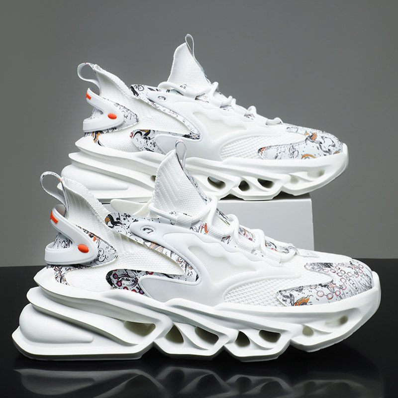 正品牌官方团购运动鞋男款秋季刀锋椰子防滑网鞋透气青少年超轻跑