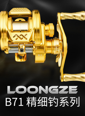 泷泽B71MC磁力刹车鼓轮8.1速微物轮铝合金材质13轴承过程轻量渔轮