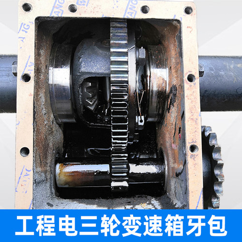 三轮车箱体后桥差速器总成