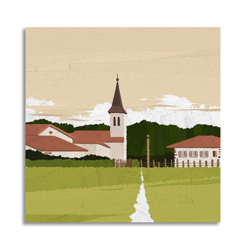 【底价捡漏】插画师YuDam复刻版画高级极简风宁静客厅装饰画挂画