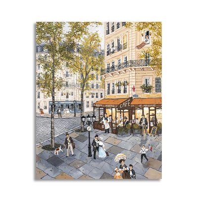 【一口价】巴黎铁塔欧美Fabienne Delacroix装饰画挂画复刻版画芯