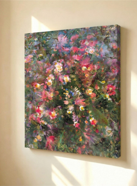 无框画Navina印象派繁花艺术野花民宿客厅小众艺术治愈装饰画挂画