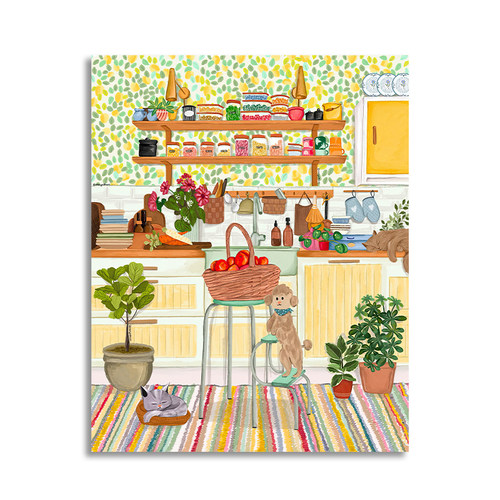 【底价捡漏】插画师KAYlee复刻版画秋天春天治愈客厅装饰画挂画