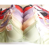 捷曼诗777婴儿棉中厚款 四排扣无钢圈女聚拢内衣透气文胸