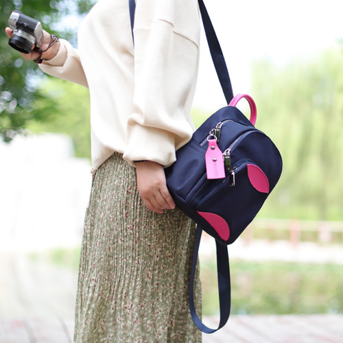 新款休闲双肩包包牛津布