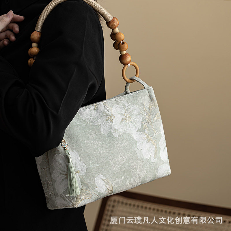 国风布艺小众腋下包包女款2025新款秋冬新中式手提包单肩小包