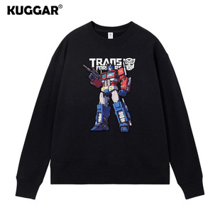 变形金刚百搭卫衣服擎天柱电影同款大力神中大儿童秋冬宽松周边