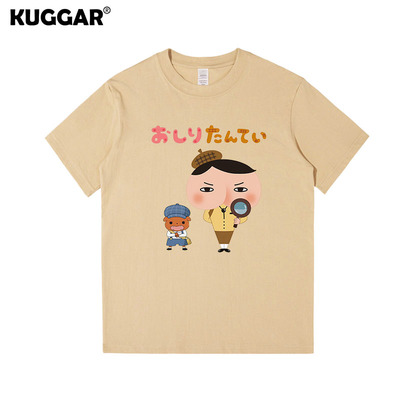 屁屁侦探儿童T恤怪盗日漫Butt Detective卡通圆领短袖衣服周边