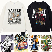 海贼王卫衣联名路飞萨博索隆罗男儿童装 情侣宽松圆领长袖 外套头秋