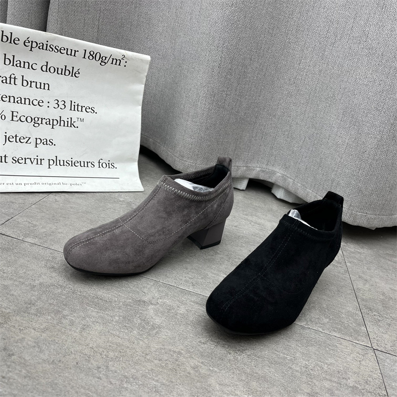 韩版潮流深口秋冬女单鞋潮