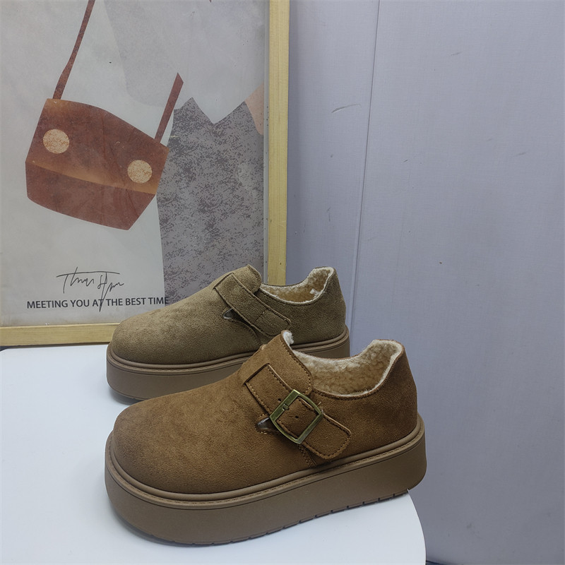 魔术贴勃肯鞋女松糕底厚底反绒皮休闲鞋舒适保暖女鞋,女鞋,勃肯鞋/软木鞋,淘宝优惠券,粉丝福利购,淘宝优惠卷