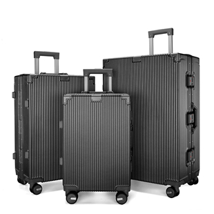新款简约时尚行李箱多功能杯架女男旅行坐人密码箱拉杆箱6385-3