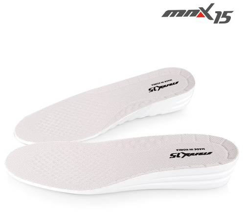 现货 韩国正品MNX15内增高鞋垫 男式女式隐形运动鞋垫全垫透气3cm
