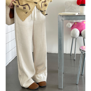 显瘦休闲阔腿裤 欧尼不胖2025秋冬独特版 子女梨型大码 裤 型超好看