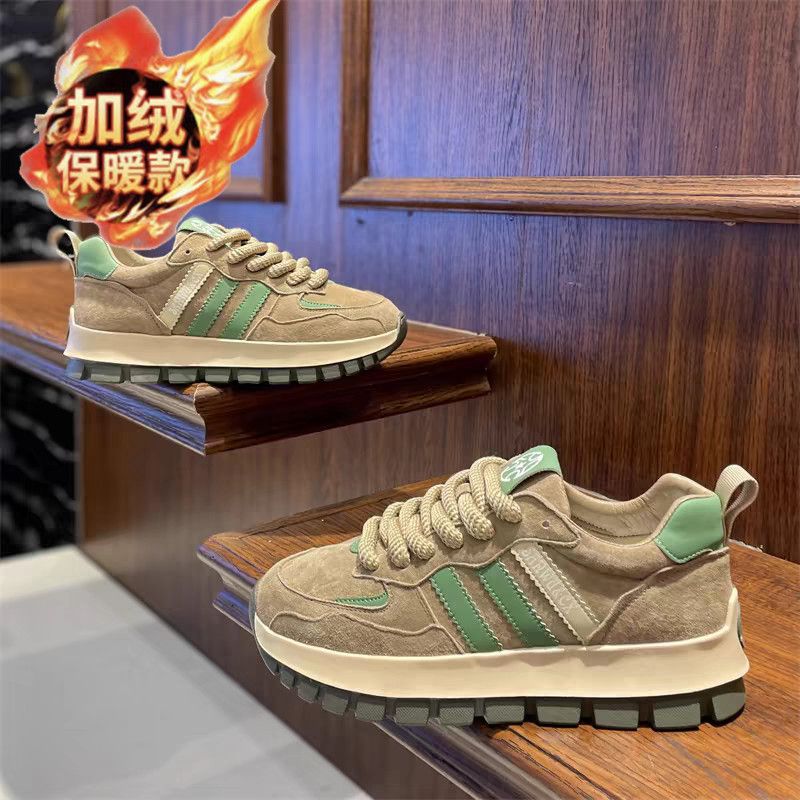 秋冬男士网红同款潮牌男鞋青少年休闲厚底运动鞋休闲阿甘鞋老爹鞋