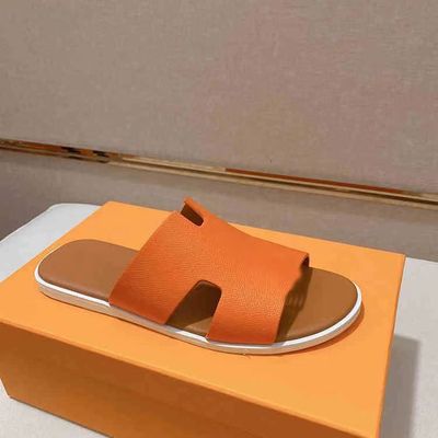 软皮拖鞋男士欧洲站新款高端户外