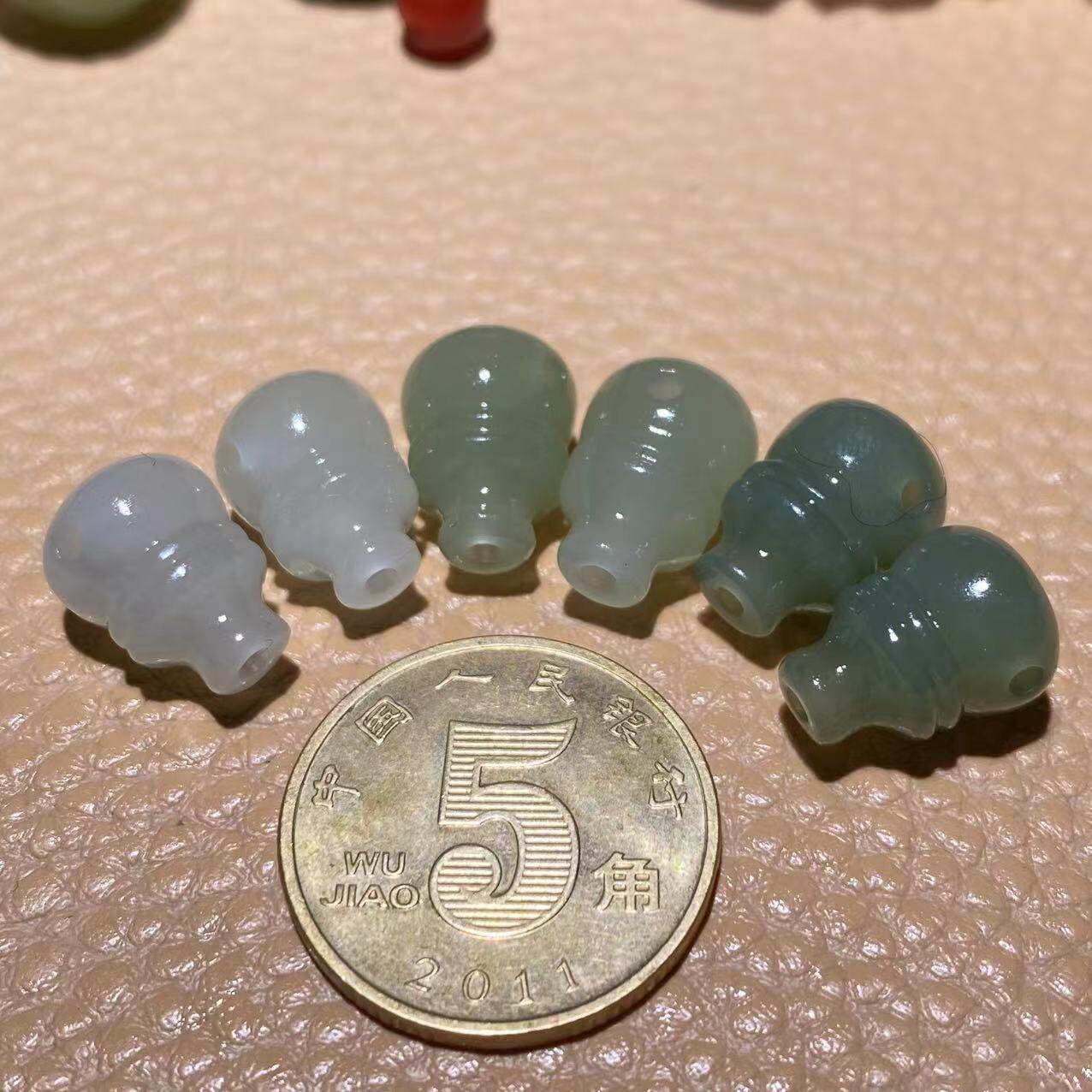 天然和田玉白玉晴水雕刻三通佛头单珠散珠手链手串配饰DIY配件
