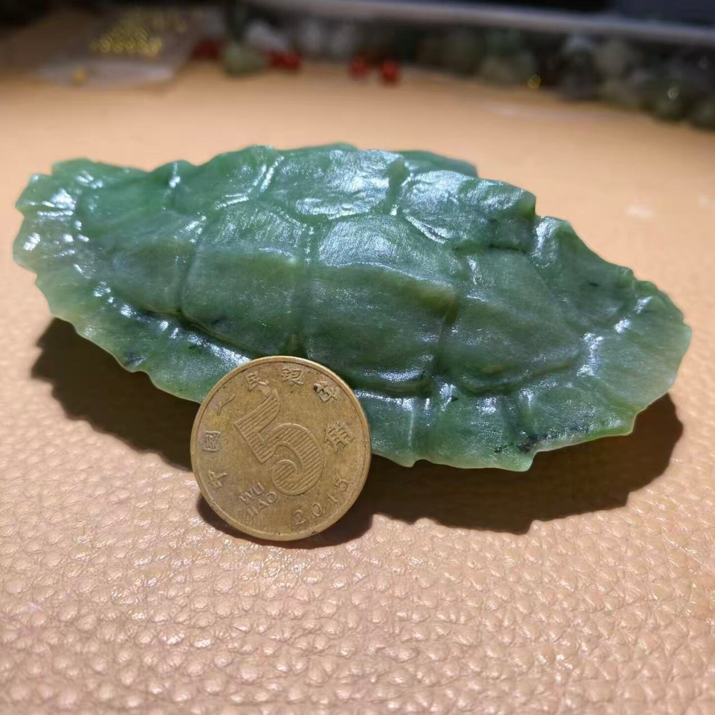 天然和田玉俄罗斯碧玉雕刻立体龟甲把件小摆件文玩把玩饰品礼物