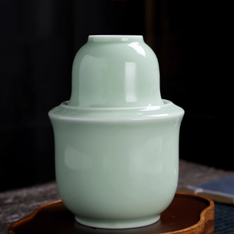 青瓷温酒器半斤套装陶瓷款