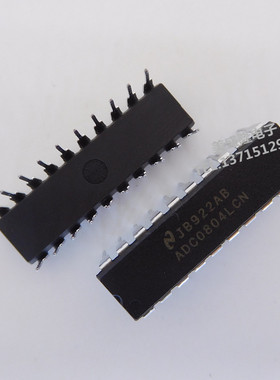 直插 原装进口 ADC0804LCN 8位CMOS逐次比较型A/D转换器 DIP-20