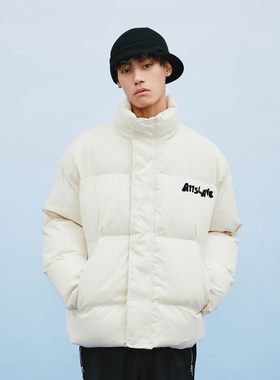 A11SLAVE羽绒棉服美式复古宽松立领加厚工装夹克高街潮牌情侣外套