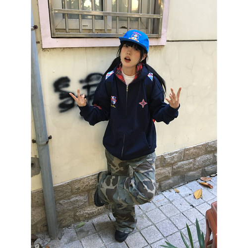 A11SLAVE美式做旧印花秋冬卫衣