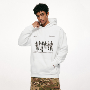 A11SLAVE幻影人像印花美式 复古卫衣秋冬百搭潮牌男女情侣国潮帽衫