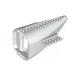 兼容乐高积木飞机零件54654 8x16飞机尾