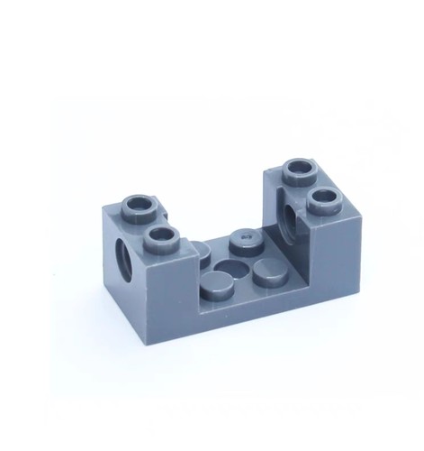 JMTMOC兼容18975积木科技零配件2x4x1 1/3双侧带销孔砖