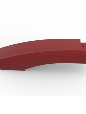 兼容乐高积木零件 77180 2x10x2弧形轮边左